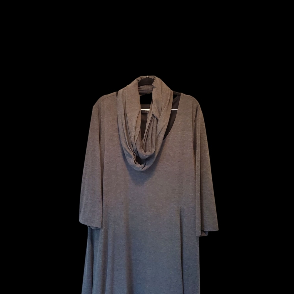 🌼Lane Bryant Solid Gray Dress Size 26/28 - Picture 3 of 5